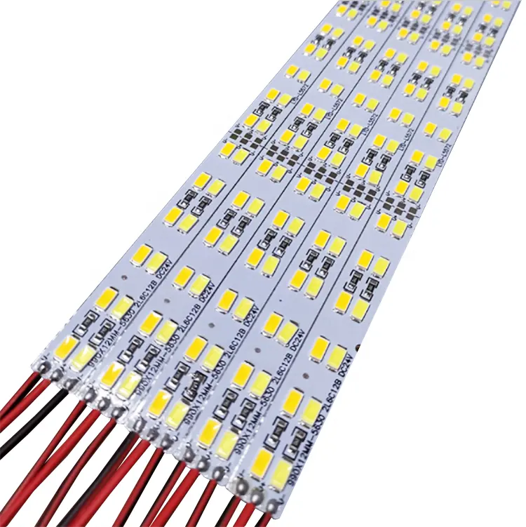 Tira de luces led de 50 cm, 1m, 12v, CC, 4v, 18w, smd 5730, 5630, 144, color blanco