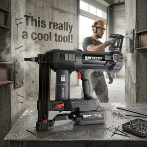 <span class=keywords><strong>Pistola</strong></span> <span class=keywords><strong>Sparachiodi</strong></span> Industriale <span class=keywords><strong>Professionale</strong></span> Senza Spazzole ad Alta Pressione, Batteria 4.0AH, per Chiodi da 15-40mm in Cemento, Acciaio e Legno - Product Image 1