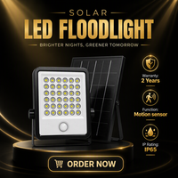 OUTLUX TE025 Proyector de Luz de Seguridad Solar 200W con Control Remoto, Recargable, para Exteriores, Estadio, LED, IP65, 90° de Haz, ABS