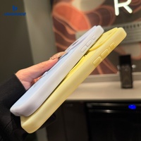 Coque de téléphone en silicone avec support magnétique en métal, couleur bonbon mate, pour iPhone 13 14 15 16 17 18 Plus Pro Max