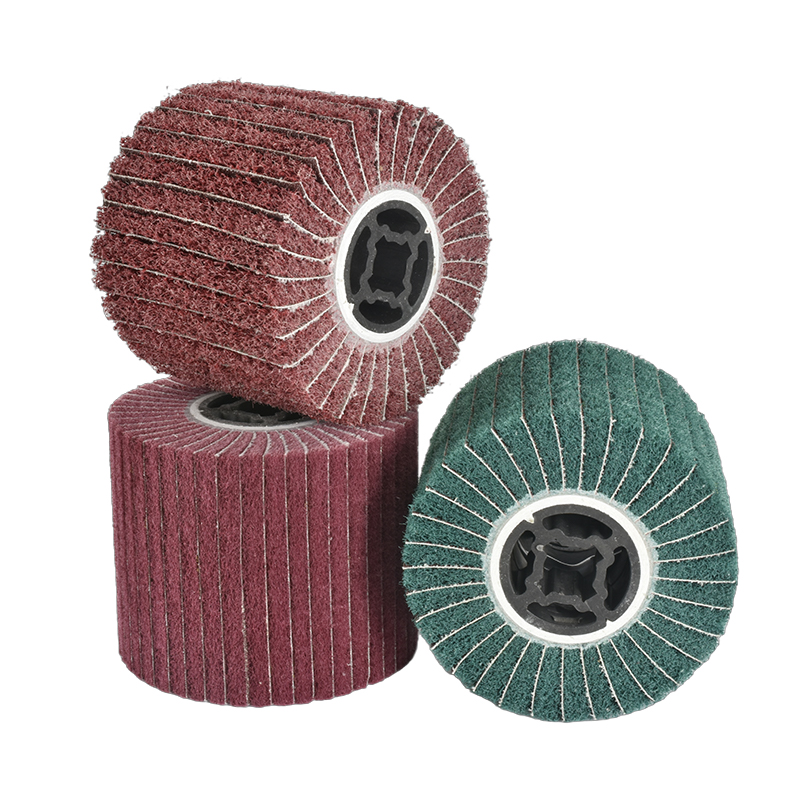 120*100*19 Green Non-Woven Cloth Wire Drawing Wheel Domestic Materials Non-Woven Abrasive Tools