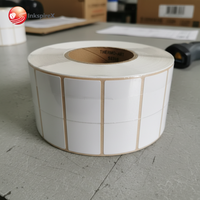 Rouleau de papier autocollant imperméable pour étiquettes d'expédition de bagages de compagnies aériennes
