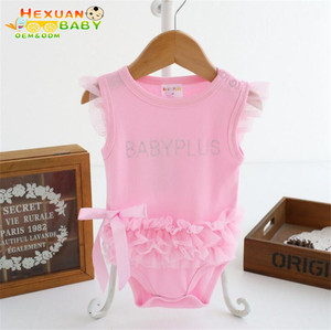 Cina Mercato All'ingrosso Piccolo Della Ragazza di Vendita Calda Del Bambino Appena Nato Vestiti Del Bambino Del Pagliaccetto Per Il Capretto - Product Image 2