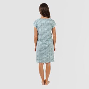 Abito Estivo <span class=keywords><strong>in</strong></span> <span class=keywords><strong>Cotone</strong></span> da <span class=keywords><strong>Donna</strong></span> con Logo Personalizzato Stampato Manica Corta Stile Casual Vita Naturale Tessuto per Spiaggia Uso Quotidiano/Vacanze - Product Image 4