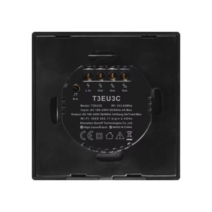 Interrupteur mural intelligent WiFi Sonoff T3 EU 1/2/3C, interrupteur intelligent pour la maison, minuterie, norme européenne - Product Image 3