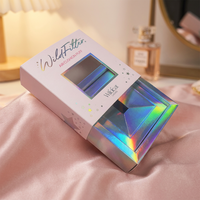 Großhandel Ausgefallenes Design 3D-Laserdruck Weiße Pappe Lippenstift Kosmetik Holografische Geschenkbox