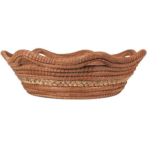 Cestas de Almacenamiento de Mimbre Tejido, Forma Irregular con Asas, Color Marrón, para Frutas y Alimentos - Product Image 4