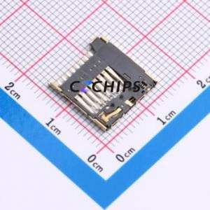 TF-1151-2 SD Card / Memory Card Connector SMD Connector Self-Return Type MicroSD Card (TF Card) Card Holder 1.28mm - Product Image 2