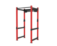 Rack de musculation multifonction avec Smith Machine, Cage à Squat Robuste, Équipement de Gymnastique à Domicile, Support pour Barre, Crochets en J, Bras de Sécurité