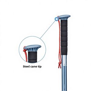 Bastón de Senderismo Retráctil Multifuncional para Escalada al Aire Libre, Ligero y Duradero, de Aluminio para Mujer, con Empuñadura de Espuma, Conveniente, ODAB - Product Image 1