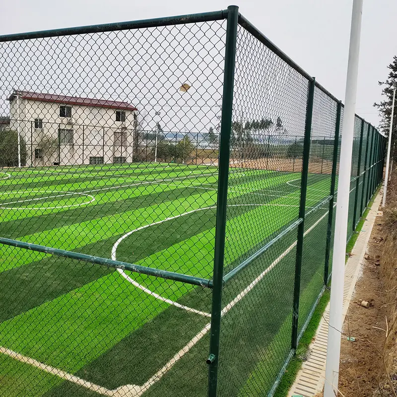 10ft Chain Link Fence 100ft 6ft 8ft Pvc Coated Wire Mesh Galvanized Diamond Custom Specifications for Sale