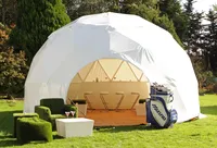 Dôme géodésique transparent en PVC pour l'extérieur, idéal pour les expositions, le glamping, les événements et les fêtes - Ignifuge et imperméable toutes saisons