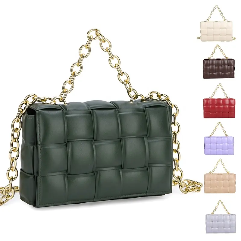 Новинка 2022, сумка на цепочке, кошелек на плечо, дизайнерская сумка от известного бренда, женские плетеные кожаные роскошные сумки для женщин