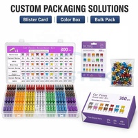 Kits d'assortiment de fusibles automobiles à lame en zinc (micro, mini, standard) 300, 168 et 120 pièces, 2A, 3A, 5A, 10A-40A, ATO, ATS, ATM, mini-fusibles à profil bas