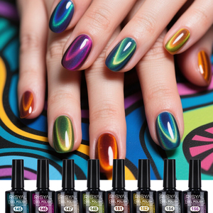 Kit de <span class=keywords><strong>vernis</strong></span> à ongles <span class=keywords><strong>semi</strong></span>-<span class=keywords><strong>permanent</strong></span> 8 couleurs 7,3 ml en gros, vegan, avec logo personnalisé, pour marque privée - Product Image 5