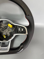 Meilleures ventes mondiales - Volant de voiture en cuir perforé en fibre de carbone pour VW Passat Tiguan Polo Lamando Golf Sagitar