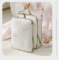 Ensemble de rangement de voyage portable personnalisé de 5 pièces sac de lavage cubes d'emballage de compression pour l'organisation des vêtements