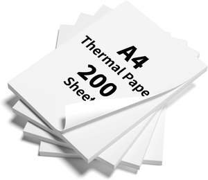 Papel de impresora de secado rápido, papel térmico A4 Compatible con impresora térmica portátil Phomemo M08F M832 M833 - Product Image 1