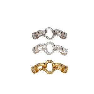 Qunlvsheng S925 Sterling Silver Four Leaf <b>Clover</b> Double Buckle Jewelry Findings For Necklace <b>Bracelet</b> Sweater Chain - Product Image 2