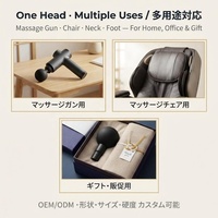 Ventes directes usine : Accessoires de têtes de pistolet de massage, personnalisation, portables, électriques, pour usage domestique, vente en gros à petite échelle, personnalisation du logo, moulage sur mesure