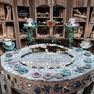 CZCITY Luxury Flower Shaped Rhodium Plated 925 Sterling Silver <b>Charm</b> Bracelets with Zircon for Women-Party & Gift Jewelry - Product Image 3