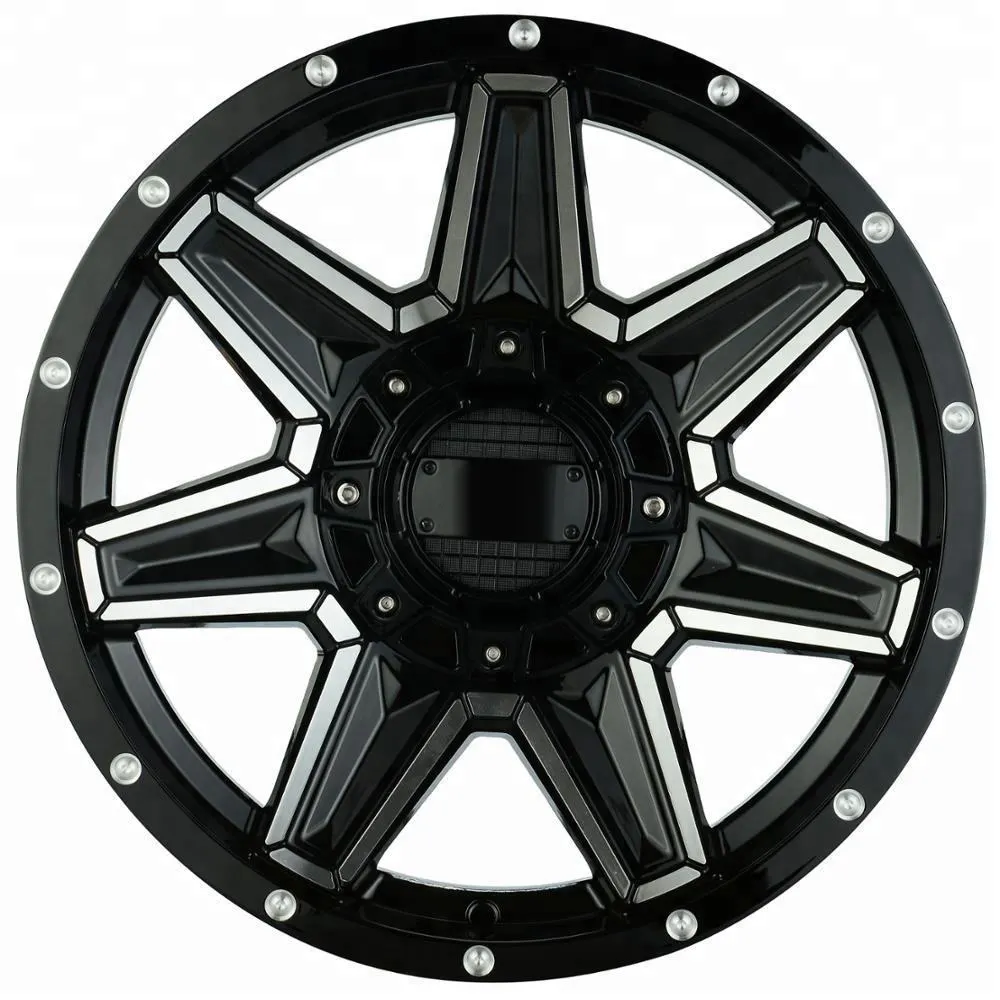 Rim Alloy Manufacturer New Design 17x8.0 Inch Pcd 139.7mm Alloy Auto Wheel Aluminum 6 Hole Rim For Car