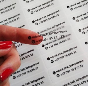 Custom Clear Transparent <b>Logo</b> <b>Stickers</b> Waterproof Vinyl Die Cut Labels for Business Packaging - Product Image 2