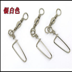 Conector Giratorio en Forma de Botella con Pasador Curvo en Forma de Ocho para Pesca en Agua Salada, Accesorio de Pesca de Acero Inoxidable Anti-Enredos - Product Image 2