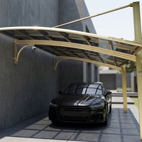 Abri de voiture extérieur moderne de luxe en aluminium traité thermiquement