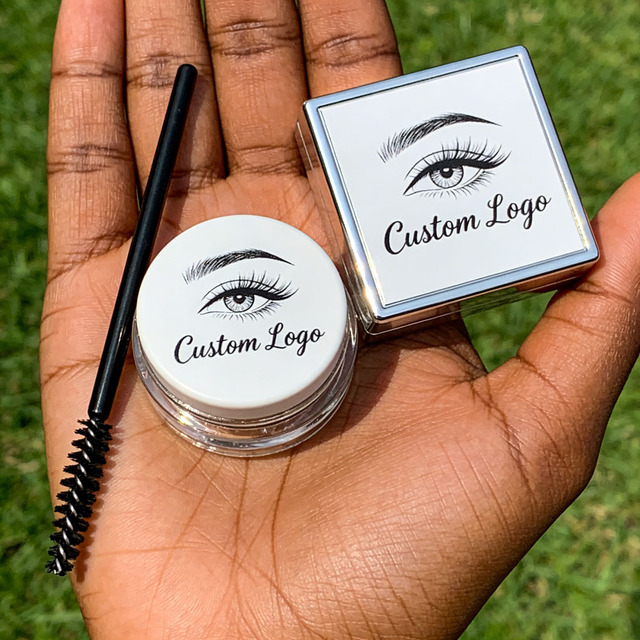 2-in-1 Brow Freeze Wax and Sculpting Brush Long-Lasting Vegan OEM ODM Private Label