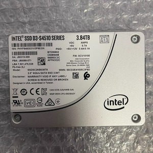 IN-TE-L S4510 3.84TB SSD SSDSC2KB038T8 หน่วยความจำประสิทธิภาพสูง 3.84TB สำหรับการเข้าถึงข้อมูลที่รวดเร็ว การเชื่อมต่อ SATA ที่เชื่อถือได้ - Product Image 1