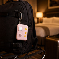 Sirène de sécurité puissante SOS d'origine, lumière stroboscopique, alarme personnelle, rechargeable par USB, porte-clés d'autodéfense pour femmes