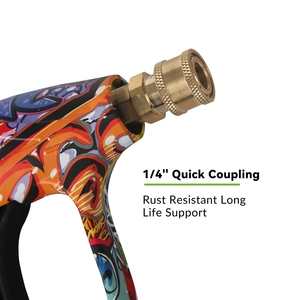 Nueva Pistola de Agua <span class=keywords><strong>a</strong></span> Alta Presión 10GPM 0.365kg con Boquilla de Latón, Limpiador de Agua Frí<span class=keywords><strong>a</strong></span>, Lavado de Autos, Portátil y Manual - Product Image 3