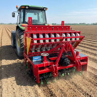 Planteuse d'ail montée sur tracteur, profondeur et espacement réglables, machine à semer l'ail, équipement de plantation de légumes multi-rangs