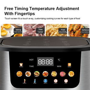 Large Capacity 15L Color Display Visible Air <b>Fryer</b> Up+bottom Double Heating Smart Multifunctional French Fries <b>Machine</b> Air <b>Fryer</b> - Product Image 4