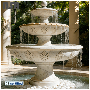 El yapımı Basit Roma Tarzı Küçük Boy Mermer Park Çeşmesi Heykeli, Villa Avluları için Taş Su Özelliği Çeşmesi - Product Image 1