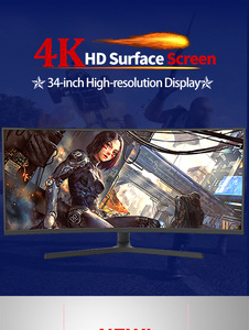 IPS rapide de 34 pouces 2K 2560*1440 <span class=keywords><strong>1ms</strong></span> 120 <span class=keywords><strong>Hz</strong></span> 144Hz 165Hz 144Hz 165Hz 1920Hz LED Gaming <span class=keywords><strong>PC</strong></span> Ordinateur Moniteur d'écran de bureau Large 1080 x" - Product Image 6