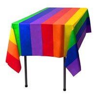 Nappe jetable en plastique PE, couvertures de Table, pour fête en plein air, imperméable, personnalisé, 100 pièces