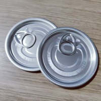 Boîte de conserve en métal avec couvercle à ouverture facile, instructions d'ouverture en anglais, couvercle à anneau de traction facile