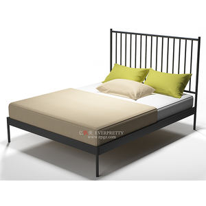 Plateforme en métal contemporaine Cadre de <span class=keywords><strong>lit</strong></span> King Size avec construction en acier élégante et robuste avec <span class=keywords><strong>palette</strong></span> - Product Image 3