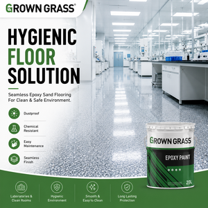 GROWN GRASS Prix de gros Revêtement de sol en résine époxy auto-nivelant à base de sable coloré liquide - Product Image 2