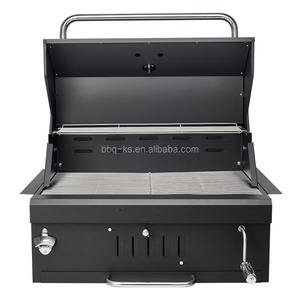 <span class=keywords><strong>Barbecue</strong></span> au charbon de bois encastrable en acier inoxydable noir, facile à nettoyer, pour jardin, <span class=keywords><strong>accessoire</strong></span> transfrontalier en promotion - Product Image 3