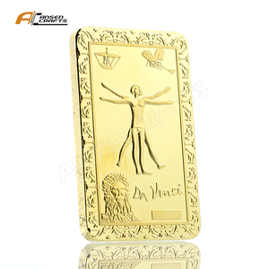 Lingote de oro Chapado en <span class=keywords><strong>Da</strong></span> <span class=keywords><strong>Vinci</strong></span> 2025, fabricación personalizada para ti - Product Image 4