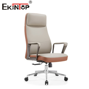 Sinonis Executive Leather Ergonomic Reclining Swivel Office Chair with Aluminium Base Adjustable Features for Home Office Use - Product Image 1