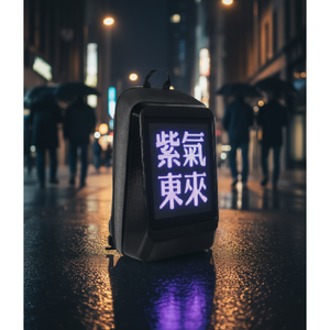 Sac à dos LED en tissu Oxford ABS avec impression numérique, fermeture éclair USB, style moderne, pour usage promotionnel - Product Image 2