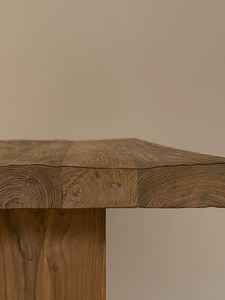 Vintage wabi-sabi viento antiguo original losa de madera maciza hogar comedor escritorio de la computadora - Product Image 6