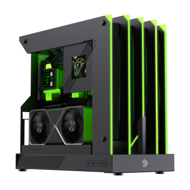 2025 New Gaming Case ATX Chassis Blade Concept Open-air Design With All-Metal CNC Precision