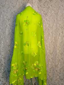Sciarpa Hijab Estiva Dubai con Ricamo Floreale, Morbida e Traspirante, in Cotone Colorato, Stile Etnico Africano per Ragazze - Product Image 5