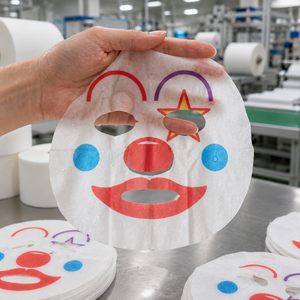 <span class=keywords><strong>Maschera</strong></span> Facciale Non Tessuta Personalizzabile con Motivi di Clown, Animali Carini e Cartoni Animati, in Tessuto Naturale per la Cura della Pelle - Product Image 1