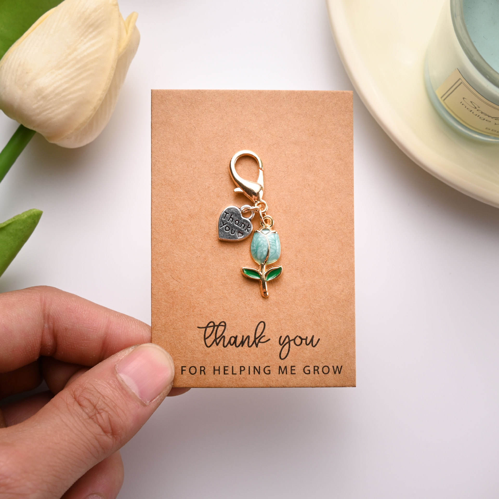 Lobster clasp lake blue